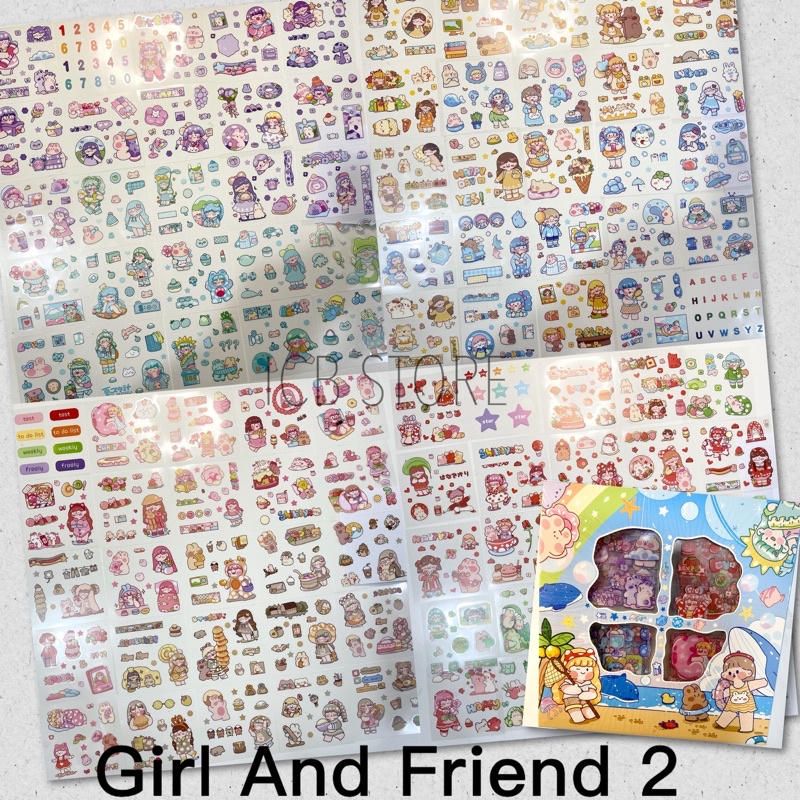 1 Lembar Stiker Aesthetic Tumblr Hp / Stiker Lucu Telado-GFD PVC