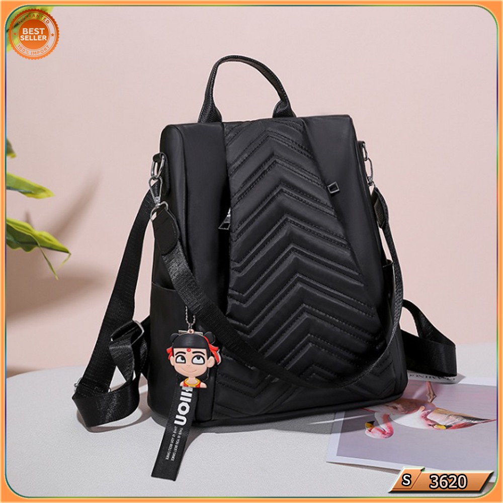 ⏩TBS⏪ S 3620 (1KG BISA 2PCS)(FRE GANTUNGAN INDIA ) TAS RANSEL BISA SELEMPANG WANITA  FASHION IMPORT