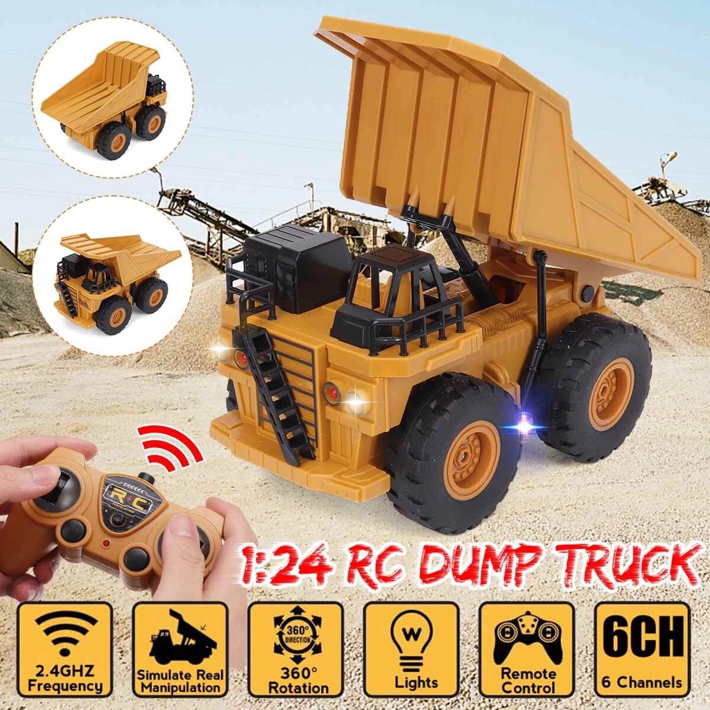 [ Giggel ] Mainan Remote Control Dump truck / Mobil Remote Control / RC Dump Truck / Mainan dump truck / Remote control truk