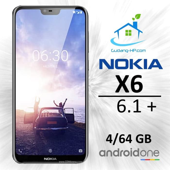 Nokia 6.1 Plus 4/64GB Garansi Resmi 1 Tahun       freeongkir warna stock chat admin