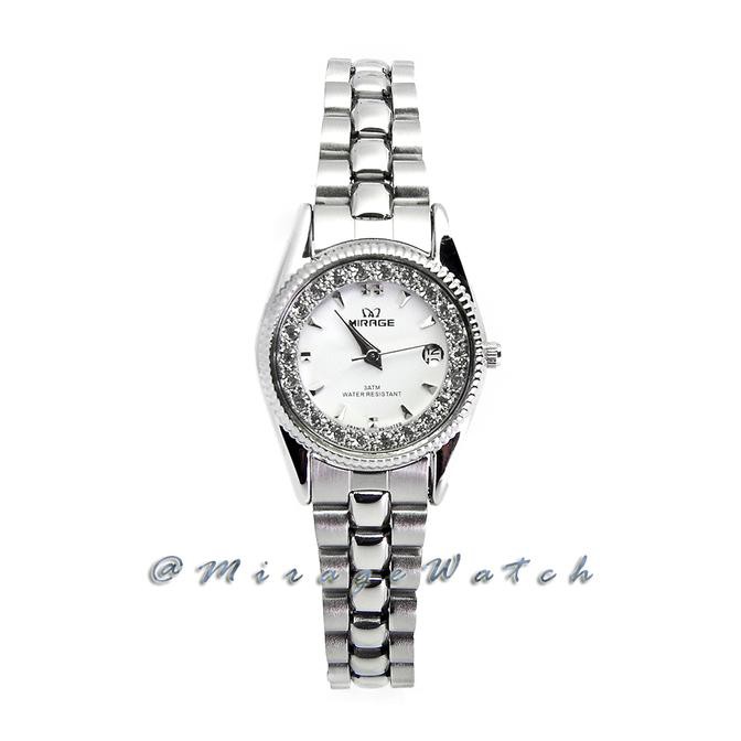 Diskon Jam Tangan Mirage Wanita Original Rx 1580 L Silver Pp Terbaru
