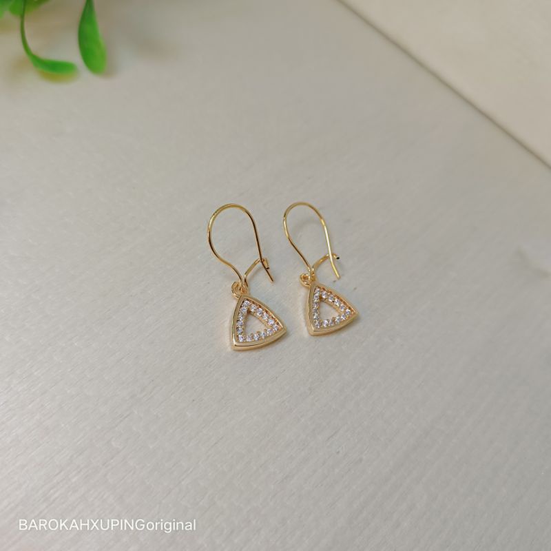 anting panjang+anting hook+anting xuping/ perhiasan gold berlapis emas