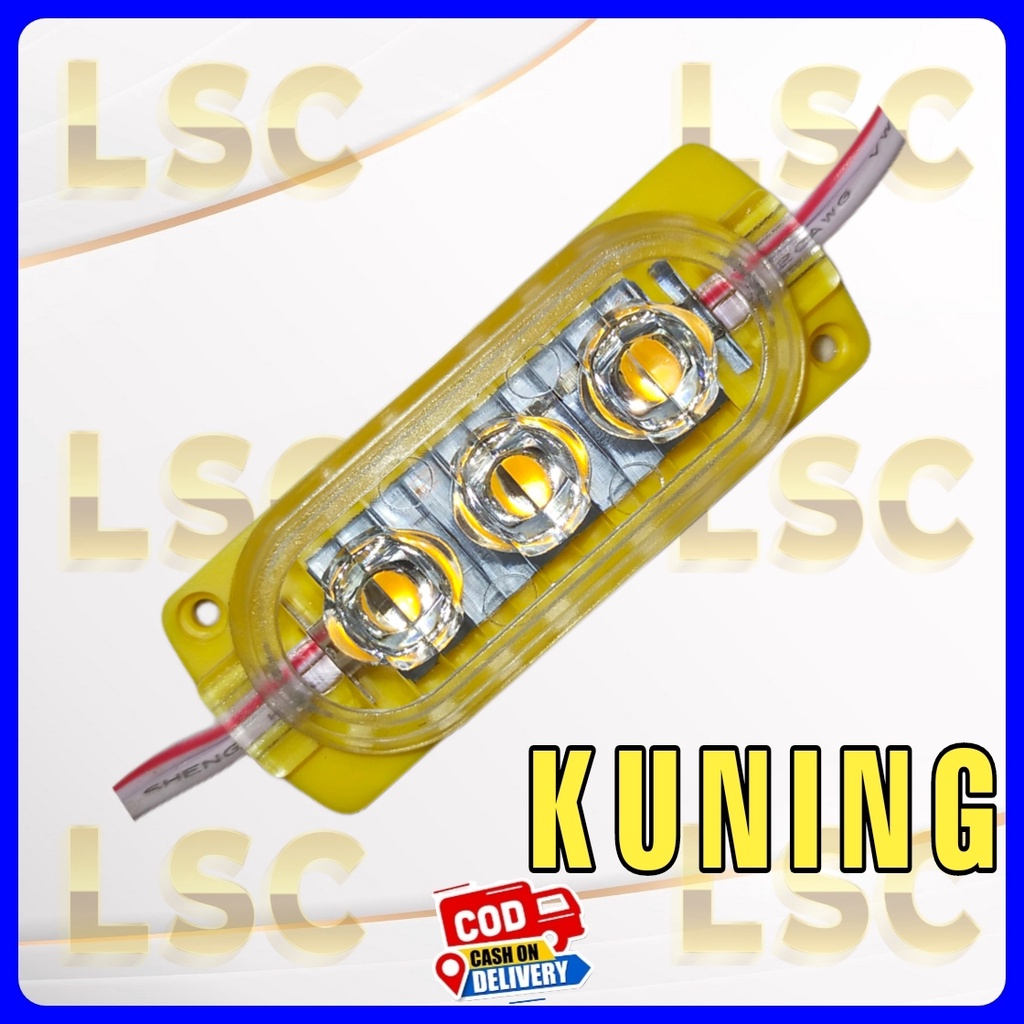 lampu led Ultrasonik 3 mata 12v dan 24v variasi motor mobil bus truk