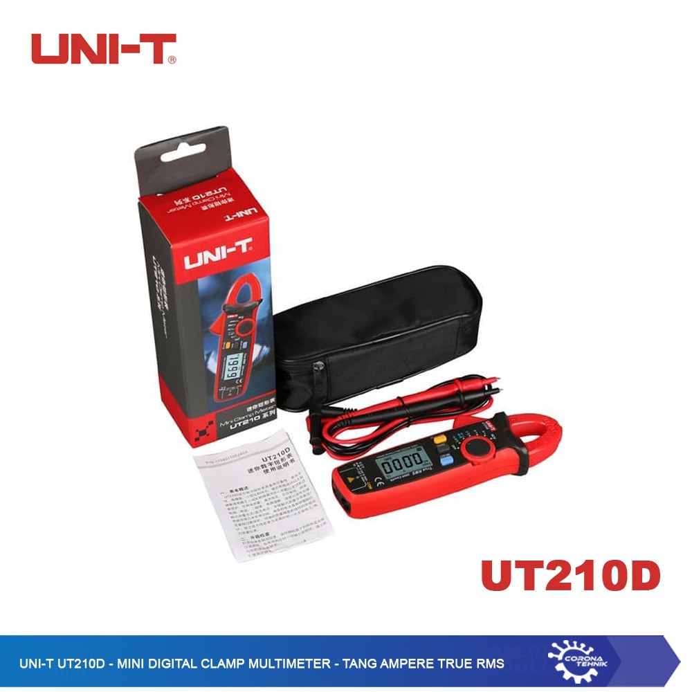 UNI-T UT210D - Mini Digital Clamp Multimeter - Tang Ampere TRUE RMS