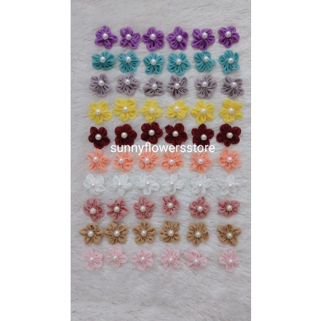 (12 pcs) Bunga sifon Monte lebar 3 cm