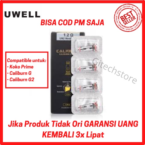 Coil Uwell Caliburn G2 Caliburn G Koko Prime Catridge Uwell Authentic / Coil Vape Per Pcs