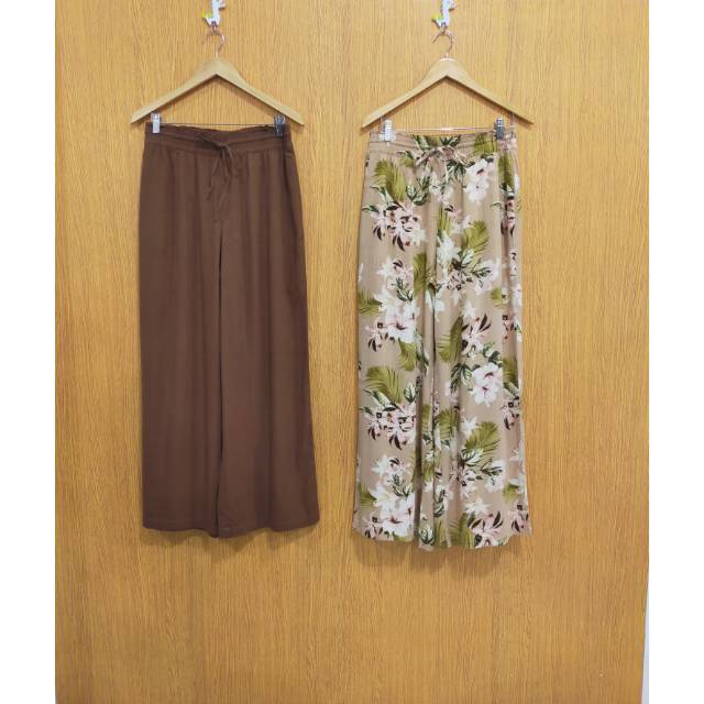 Celana kulot kain - Anko wide leg linen blend