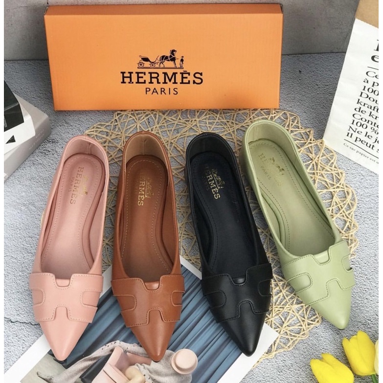 flatshoes wanita H621a import realpict