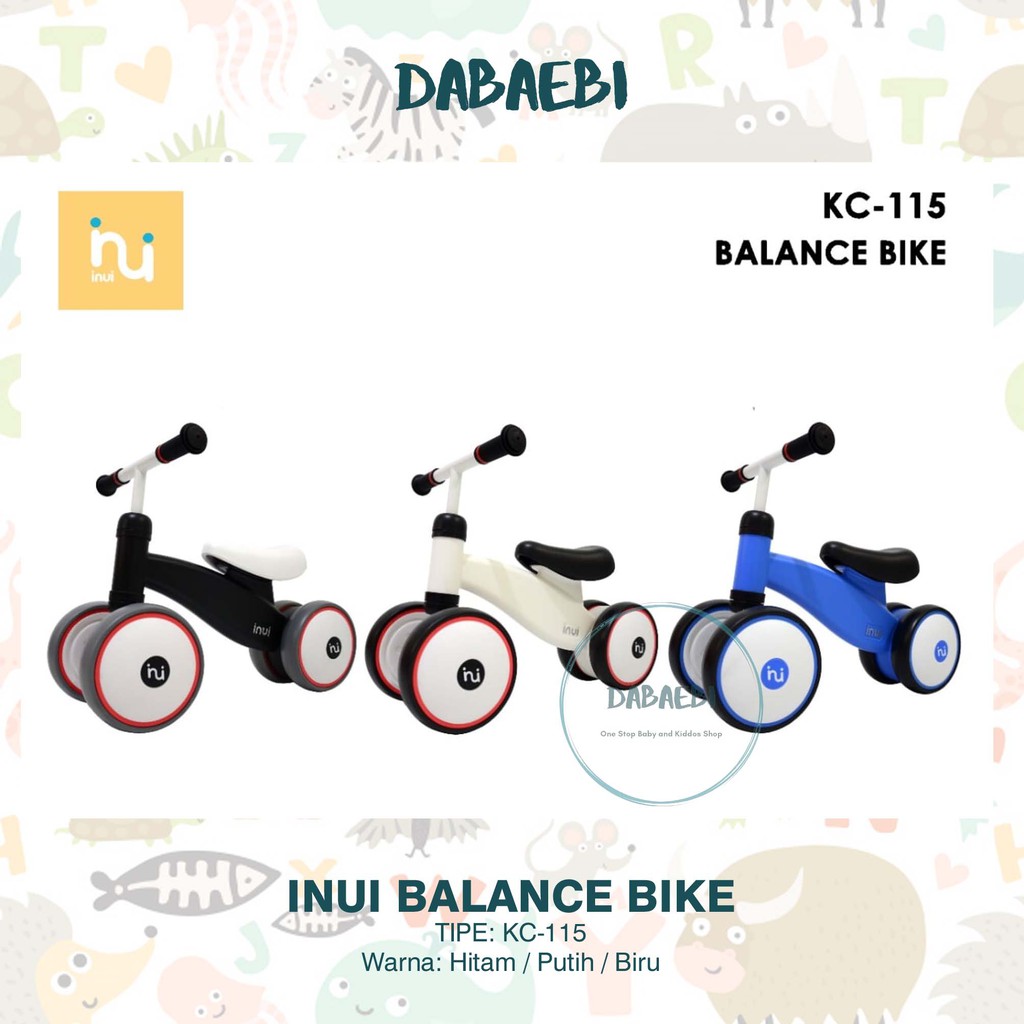  Inui  Balance Bike Ride KC 115 Sepeda  Anak  Balita Dabaebi 