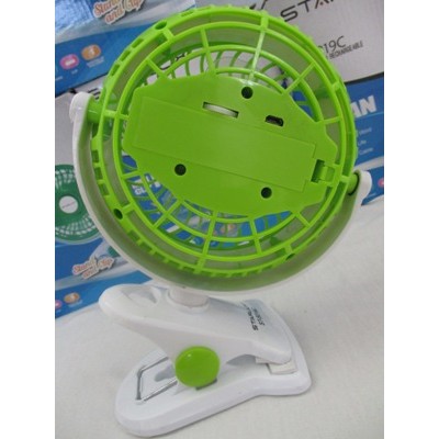 ST-5019C Mini Clip Fan Rechargeable Starlux/Kipas Angin Mini Cas Jepit