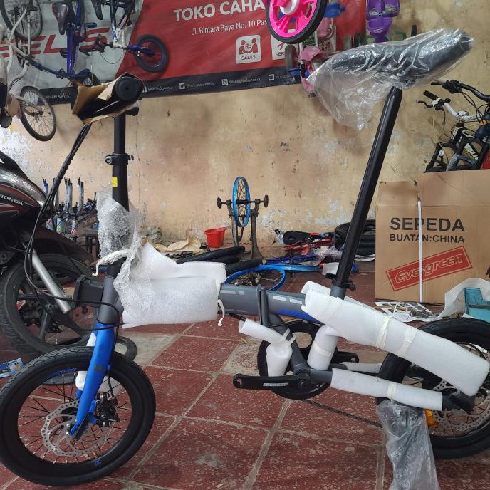 Family Ambrosio Maximo Sepeda Lipat Dewasa/Anak Tx3.0 Ring 16 7 Speed Paradilachandra5