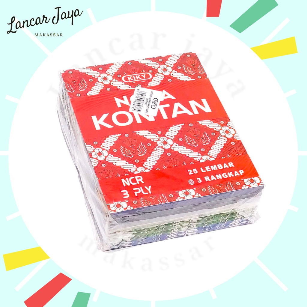 

[ 1 PAK / 10 BUKU ] Buku Nota Kontan KIKY B3 NCR Besar 3 PLY 3 Rangkap