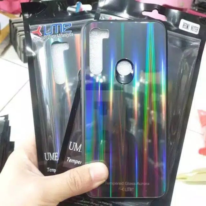 UME BLACK GLASS AURORA CASE OPPO F11PRO ,VIVO V15/OPPO R17PRO