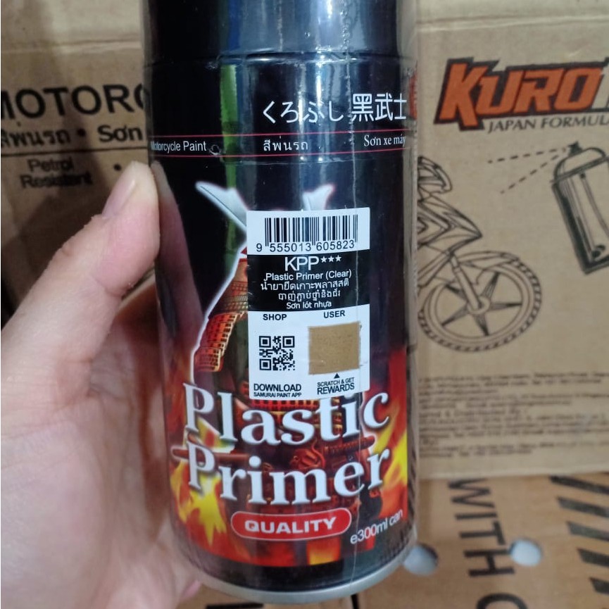 Samurai Paint Plastic Primer KPP*** Pilok Pilox Cat Dasar Plastik