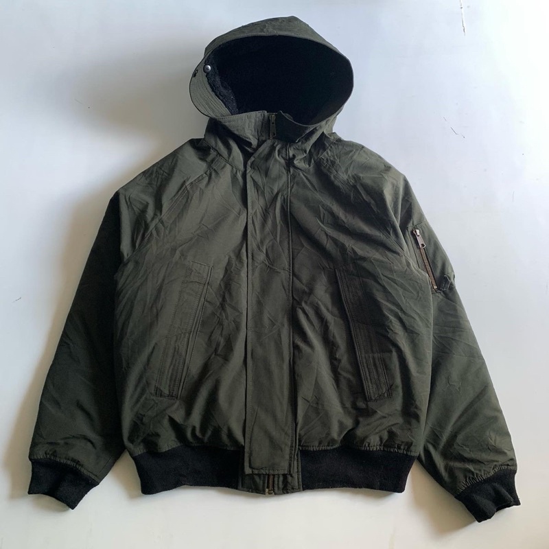 GAP Puffer Bomber Primaloft Canvas Hooded