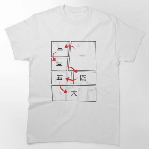 Tshirt How to read MANGA Japan