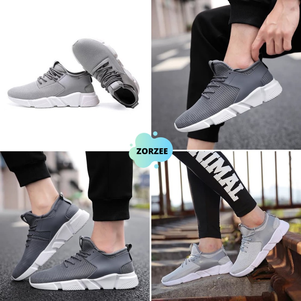 Sepatu Sneakers Sport Gym Snekers Laki Laki Cowok Pria Dewasa Import Terbaru