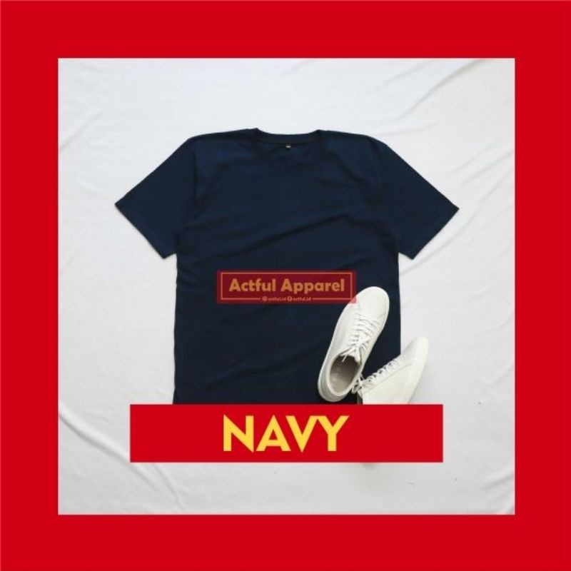 Kaos Polos Pendek Warna Navy