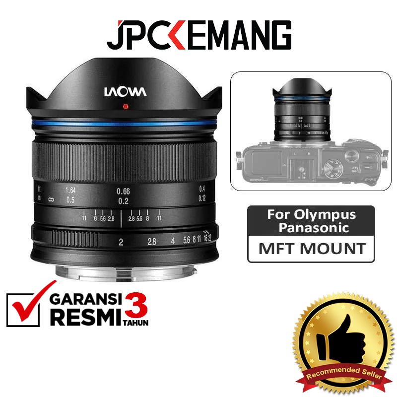 Laowa 7.5mm f2 for Panasonic Olympus MFT Laowa 7.5mm f/2 Garansi Resmi