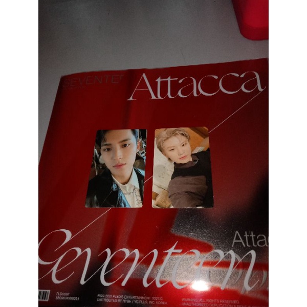 PC MINGYU WOOZI ATTACCA ALBUM OP3 PHOTOCARD