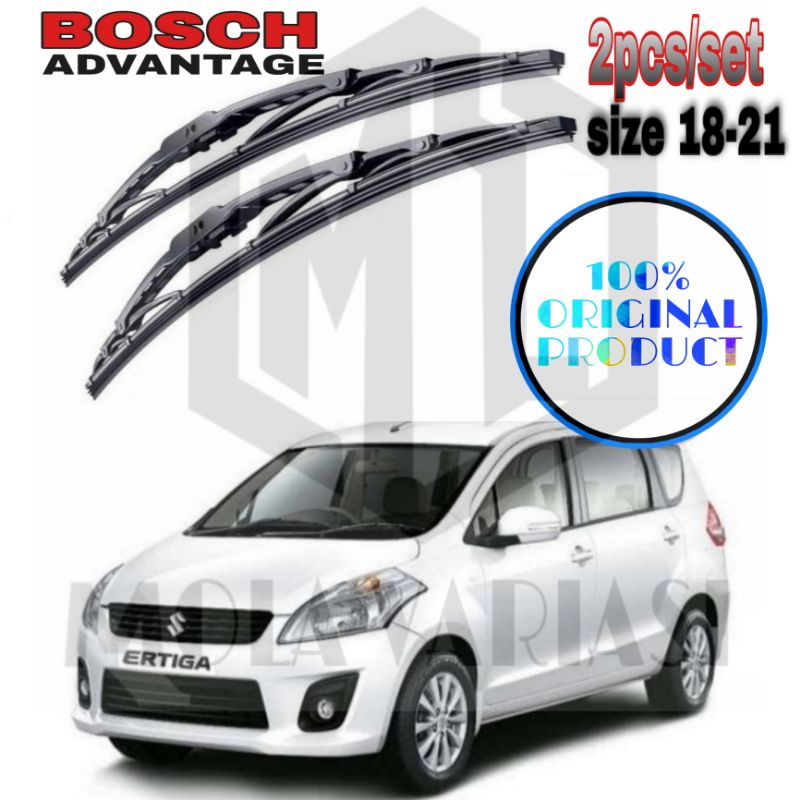 Wiper Bosch Advantage Suzuki Ertiga 2012 - 2015 Ukuran 18 & 21
