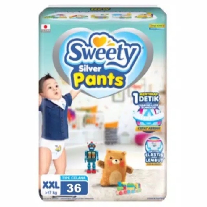 Sweety Silver Baby Pants [Size XXL/ 36 Pcs]