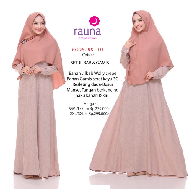 Gamis Rauna set jilbab