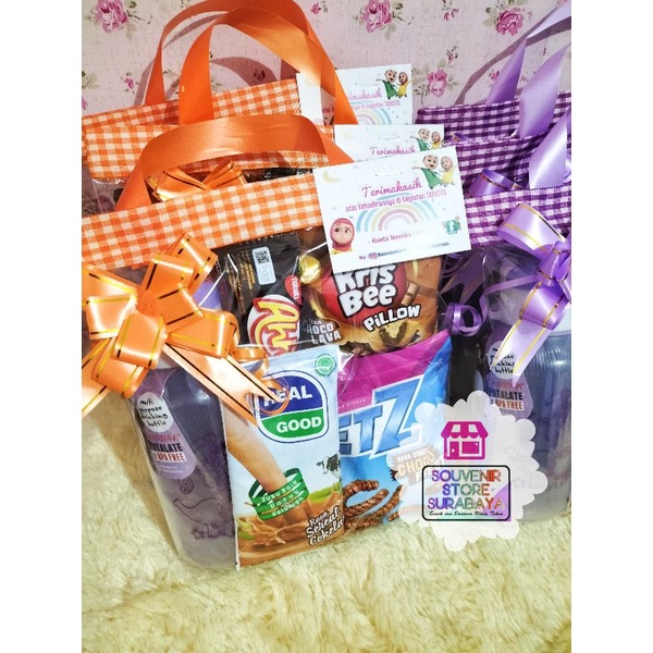 Paket ultah botol minum || Snack ultah surabaya || Souvenir botol fliptop