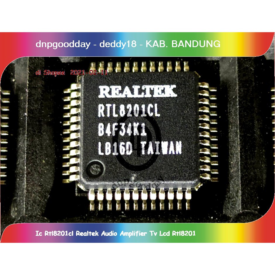 Ic Rtl8201cl Realtek Audio Amplifier Tv Lcd Rtl8201