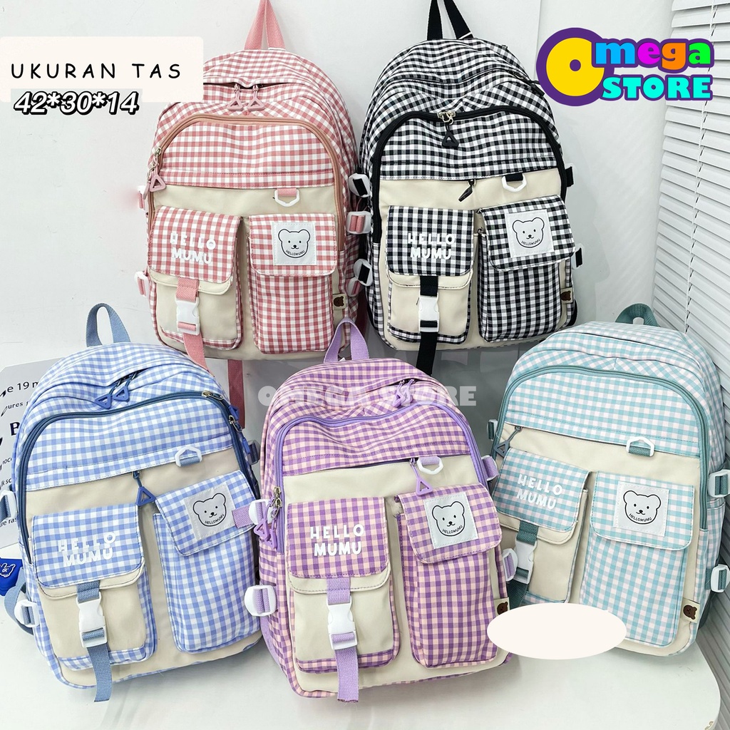 Tas Remaja Tas Anak Perempuan Kekinian Tas Ransel Sekolah SD SMP SMA  Backpack Fashion Korea 216