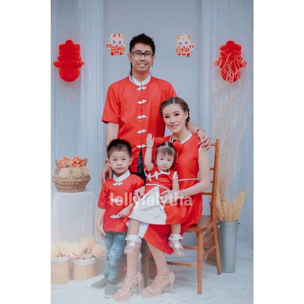 CHEONGSAM COUPLE FAMILY SET IMLEK/ SERAGAM IMLEK KELUARGA CHE CHE KOKO