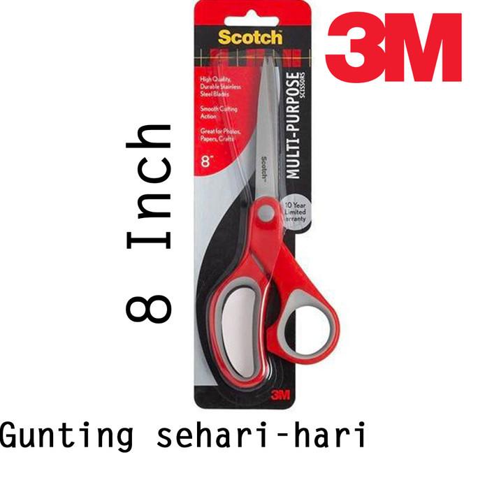 

Cuci Gudang Awal Tahun 3M 1428 Scotch Gunting Besar Pemotong kertas Scissor 8 Inch Cuci Gudang Awal Tahun