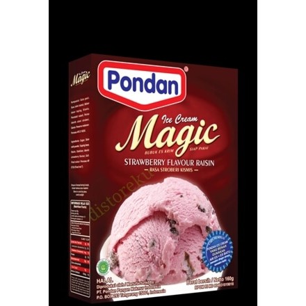 

bubuk es krim instan stroberi pondan ice cream magic strawberry 160gr