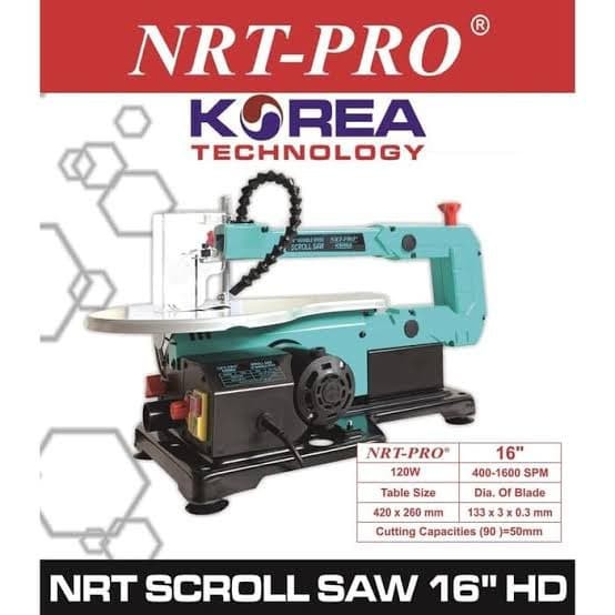 NRT Pro Mesin Gergaji UKIR KAYU Scroll Saw 16 Inch Variable Speed New / Original