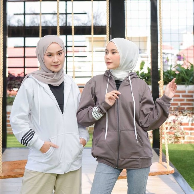 Jaket Wanita Pria ZOPY Hoodie Zipper Sweater Hoodie Couple Fleece Hot Item Terbaru Best Seller Trend