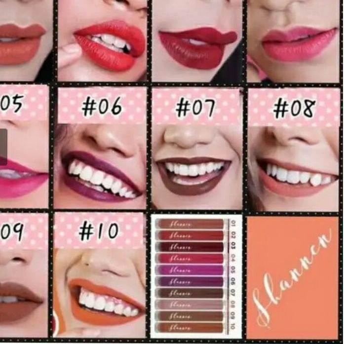 ♦ Shannen Lipstik creamy lip paint tahan air 100% original-lipstik shannen original-lipstik shannen-