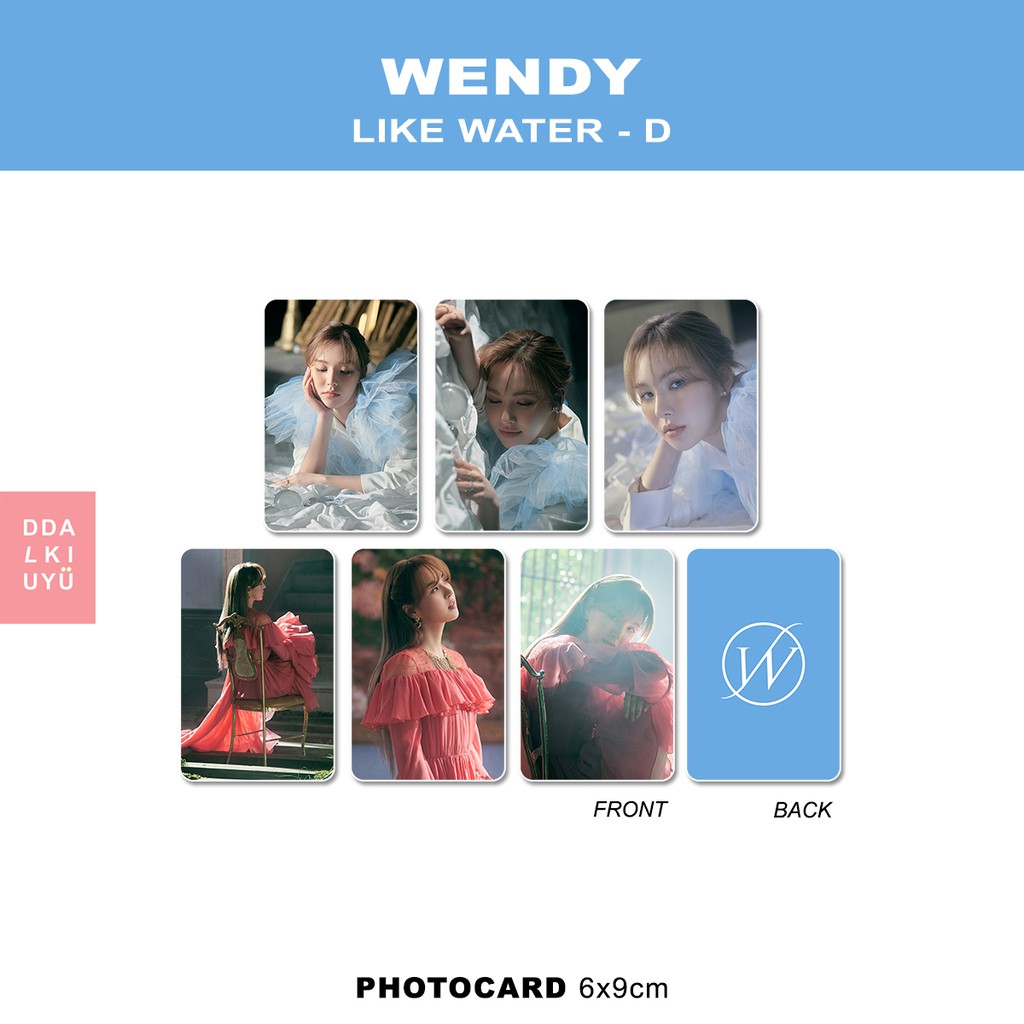 Red Velvet: WENDY - photocard [LIKE WATER] - D