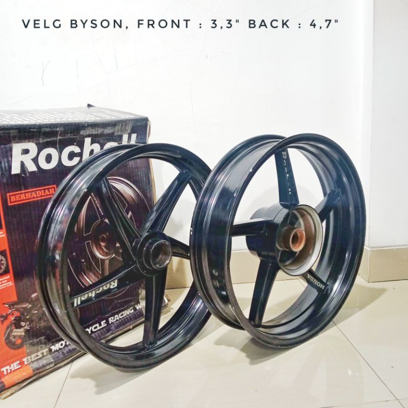 VELG BYSON TAPAK LEBAR DEPAN 350 BELAKANG 500 ROCHELL VELG HONDA BYSON