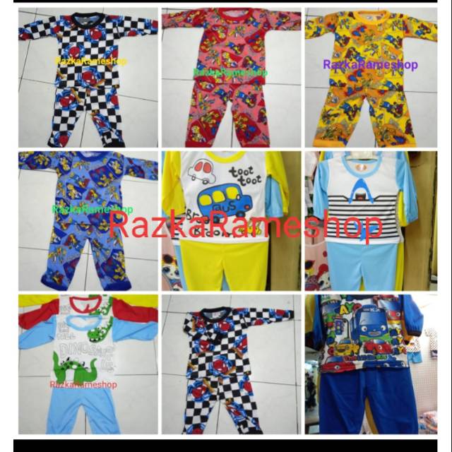 PIYAMA ANAK BAJU TIDUR ANAK KARAKTER 0-2THN