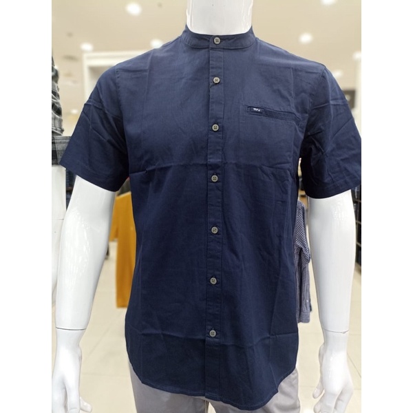 Baju Koko Navy Dewasa Pria Triple (S-XXL