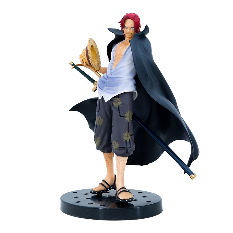 Mainan Action Figure Model Anime One Piece Rambut Merah Shanks Bahan PVC Ukuran 17cm Untuk Koleksi Anak