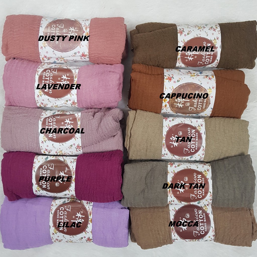 Hijab Pashmina Crinkle  Shawl Import