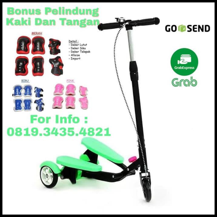 Skuter Anak / Skuter Injak Dual Pedal Roda 3 / Scooter Pedal Yu278Fe