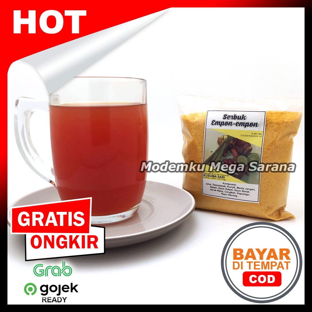 Jamu Empon Empon Serbuk Seduh Fresh Organik - 250 Gram