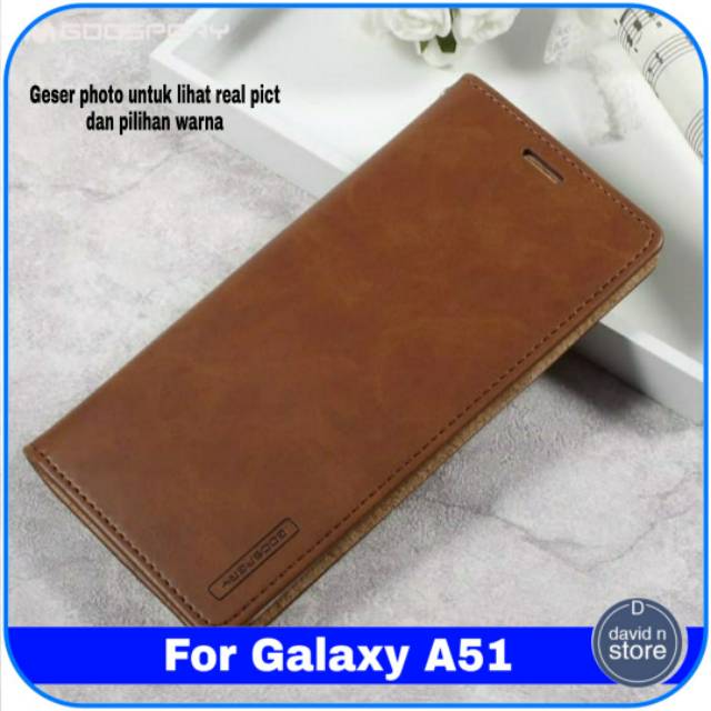 Casing Samsung Galaxy A51 A 51 Flip Case Leather Cover Wallet Dompet Hp Flipcase Hard Soft Case