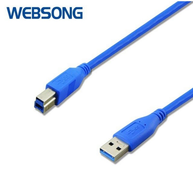 Kabel USB A 3.0 Male to USB B 3.0 Male Printer 1.5M 5Gbps High Quality WEBSONG