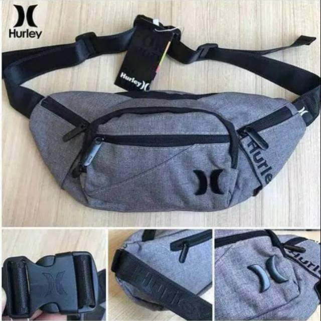 Waistbag tas selempang hurley original grey