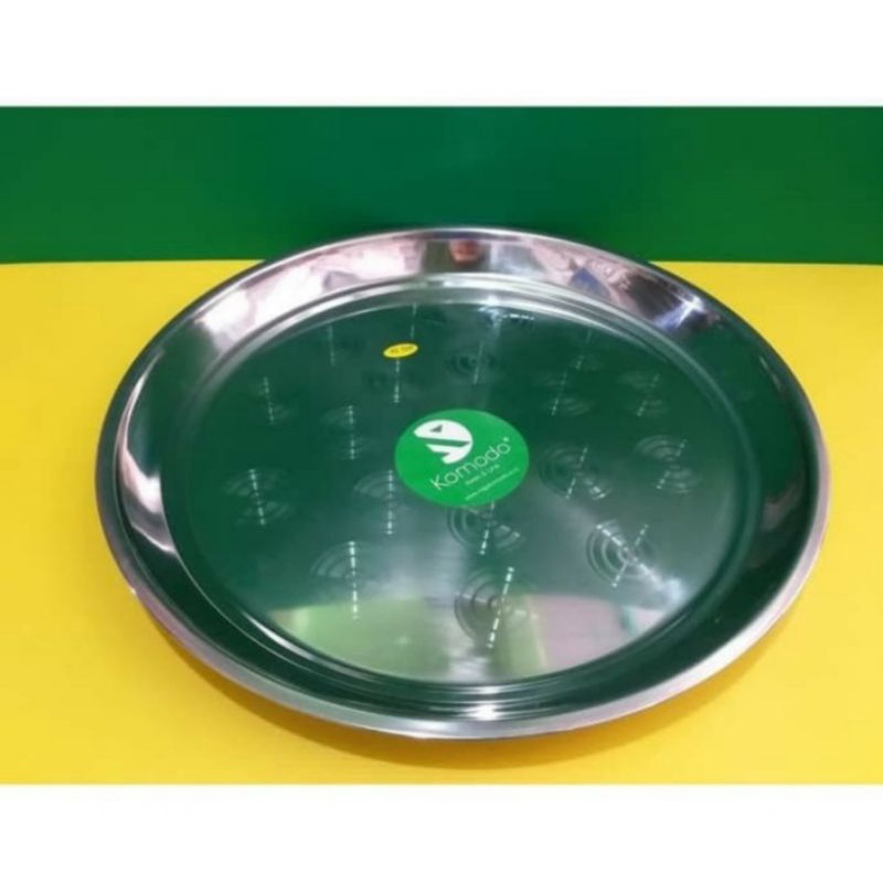 KOMODO NAMPAN BULAT STAINLESS DIAMETER 30CM/NAMPAN POLOS