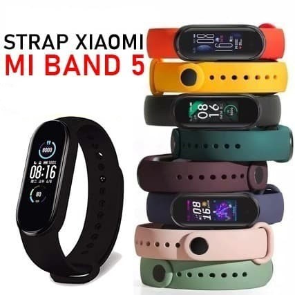 STRAP BRACELET XIAOMI MI BAND MIBAND 5 SILICONE REPLACEMENT SMARTBAND