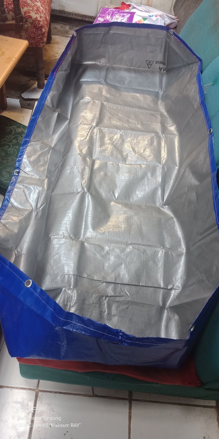 Terpal Kolam Ukuran Mini Uk[150x50x25] Type A5 Korea Kualitas Sedang Cocok Buat Ikan Koi Dan Cupang